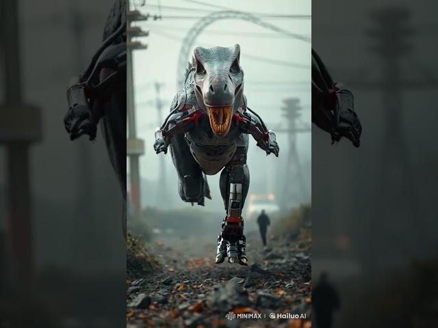 mecha dino 14 #aiart #jurassicworld #dino #aicreations #dinosaur #dinos #ai #dinoco #mechaanimals