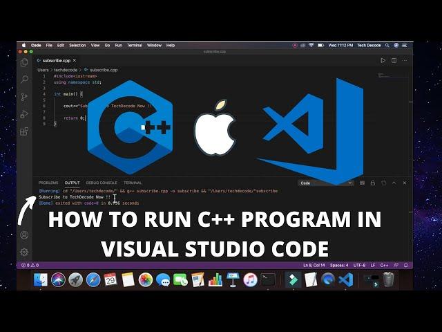 How to Run C++ in Visual Studio Code on Mac OS 2022