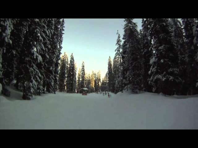 Abfahrt im Skigebiet Garmisch Classic