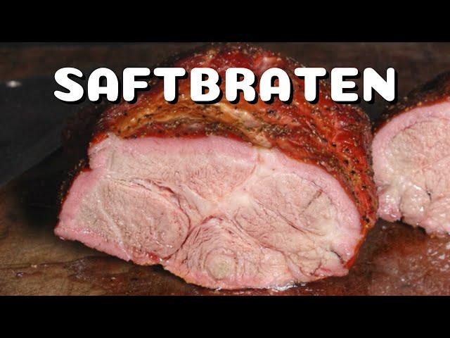 Mit Knoblauch gespickter SCHWEINEBRATEN vom GMG Pelletgrill - smartes BBQ-Video - 0815BBQ