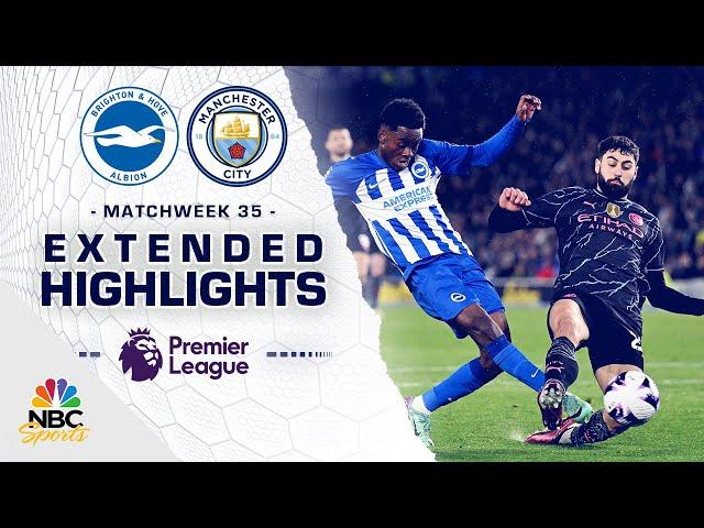 Brighton v. Manchester City | PREMIER LEAGUE HIGHLIGHTS | 4/25/2024 | NBC Sports