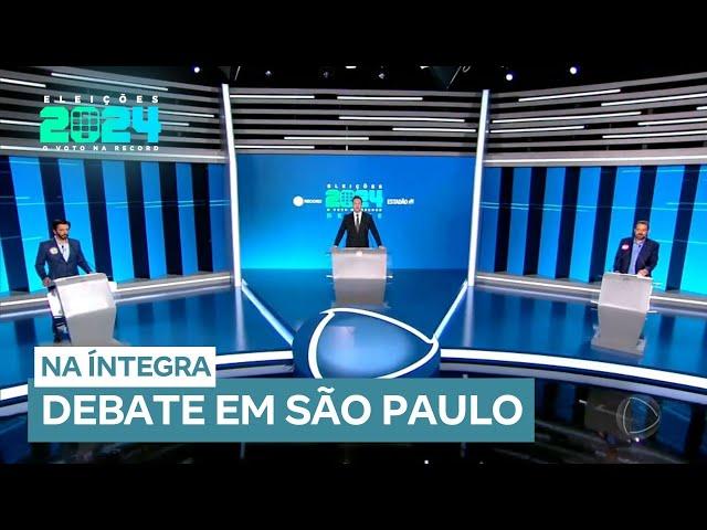 Debate com candidatos à Prefeitura de São Paulo #DebateRecordEstadão