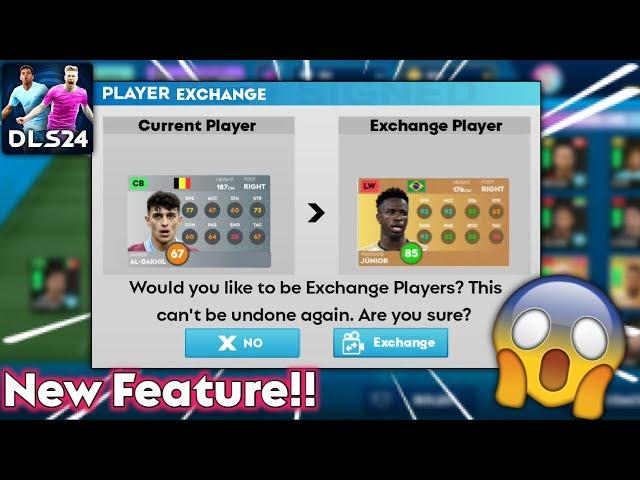 New Feature!! How to Exchange Players in Dream League Soccer 2024 | Reroll Feature in DLS 24 Mobile