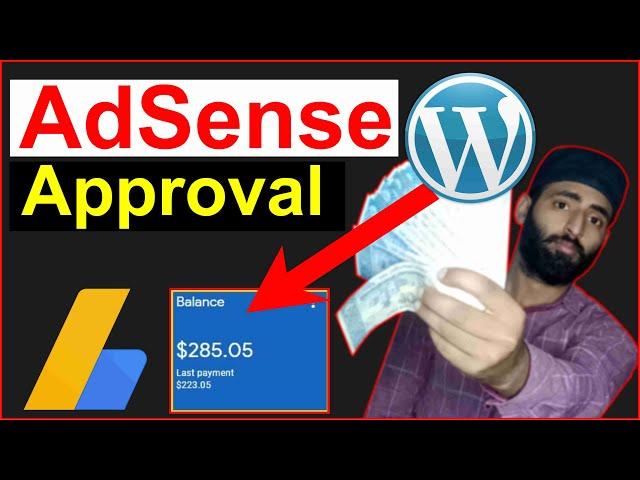 GOOGLE ADSENSE APPROVAL FOR WORDPRESS WEBSITE in Hindi | Google AdSense Approval in 24 Hours