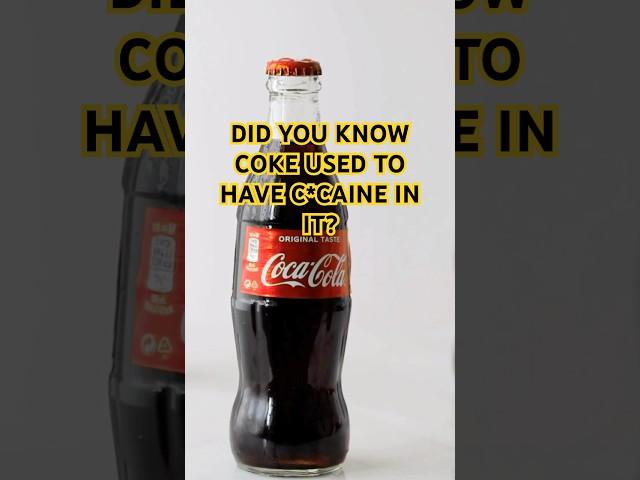 Coca-Cola Once Had This Drug in It…  #food #foodfacts #coke #didyouknow #cocacola