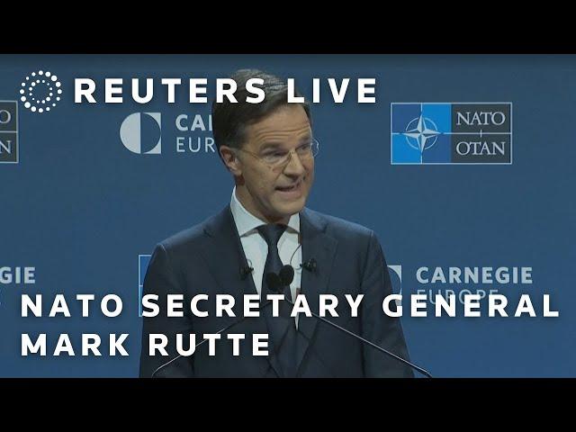 LIVE: NATO Secretary General Mark Rutte speaks at 'To Prevent War, NATO Must Dial Up its Defenses…