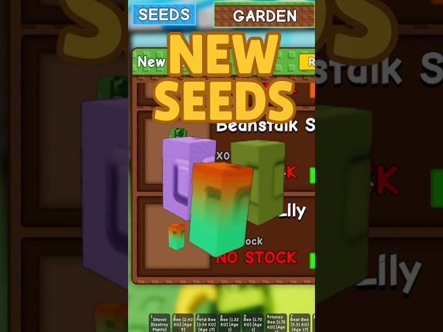 Lots of New Seeds In Grow A Garden! Ember Lily, Lumira, Honeysuckle #growagarden #roblox  #superseed