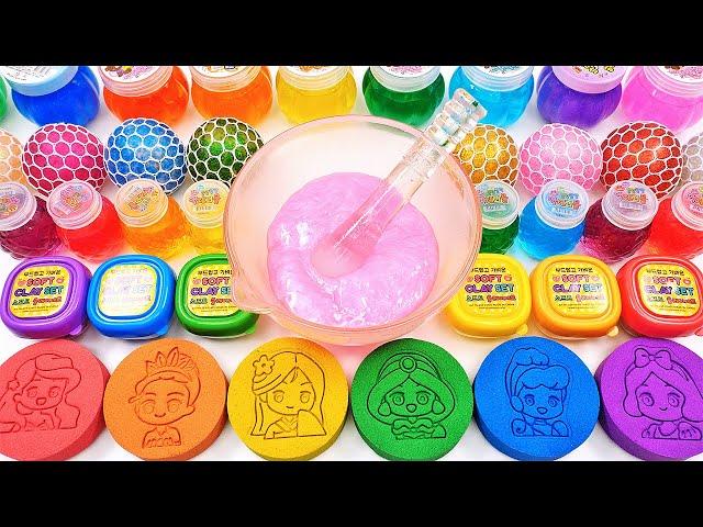 Satisfying Video How To Make Disney Princess Slime Makeup Eyeshadow Mixing Random Things GoGo ASMR