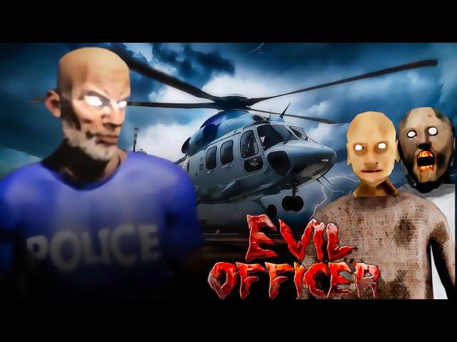 Helicopter escape in Evil officer Horror game|Full gameplay|On vtg!