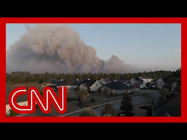 State of emergency as 175 wildfires burn across the Carolinas