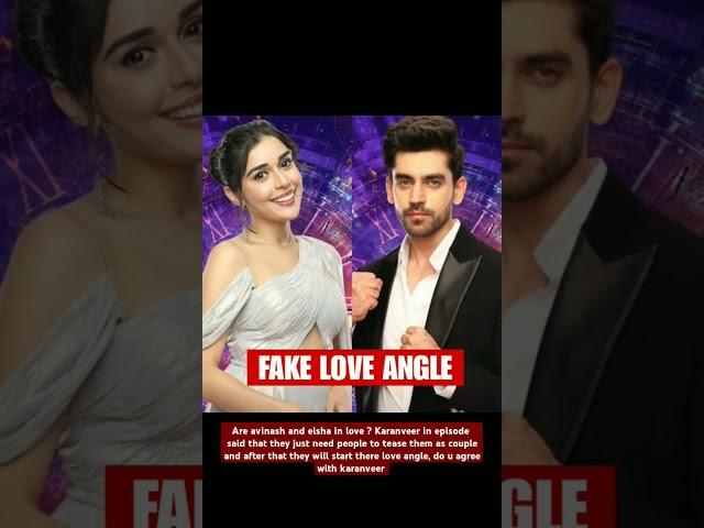 Eisha & Avinash creating fake love angle in bb house | #biggboss18 #eishasingh #avinashmishra