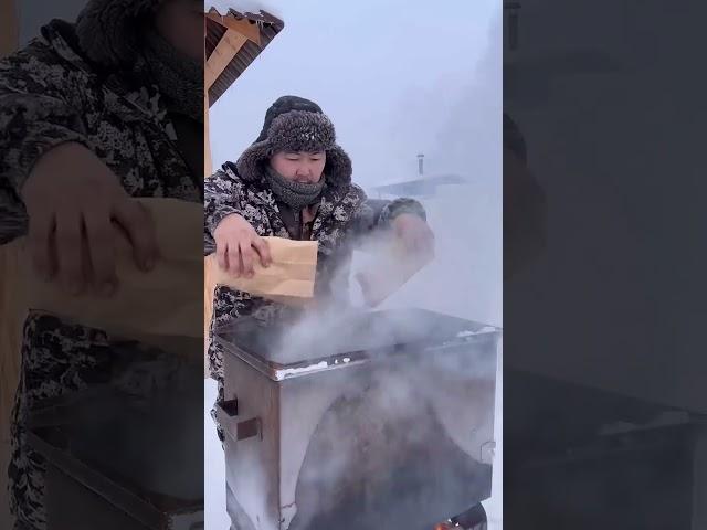 Hot smoked meat / Мясо горячего копчения pandasakha yakutia️ #winter #yakuza #food #pandasakha