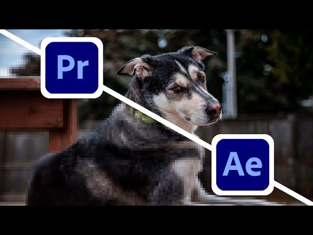 720 To 1080 Upscaling in Premiere Pro + After Effects Tutorial