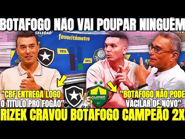 RIZEK CRAVOU BOTAFOGO CAMPEÃO DUAS VEZES! FOGÃO NÃO VAI POUPAR NINGUÉM! NOTICIAS DO BOTAFOGO HOJE