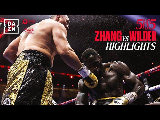 BRUTAL KO | Zhilei Zhang vs. Deontay Wilder Highlights (Queensberry vs. Matchroom - Riyadh Season)