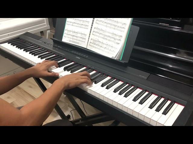 Yamaha P-125 digital piano video demo (The Gift)