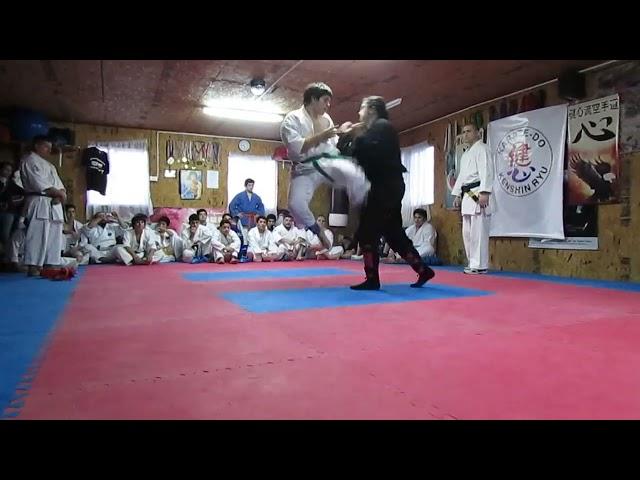 Karate vs ninjutsu sparring competition