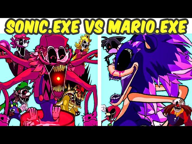 Friday Night Funkin' VS Sonic.EXE VS Mario.EXE | Nightmare of The Mushroom Kingdom (FNF MOD)