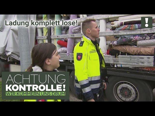 "Irgendwas ist auf jeden Fall falsch"  LKW UNSICHER beladen?! | Achtung Kontrolle