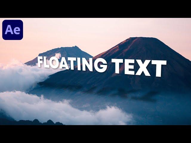 Make text FLOAT in your videos in 3 EASY STEPS!