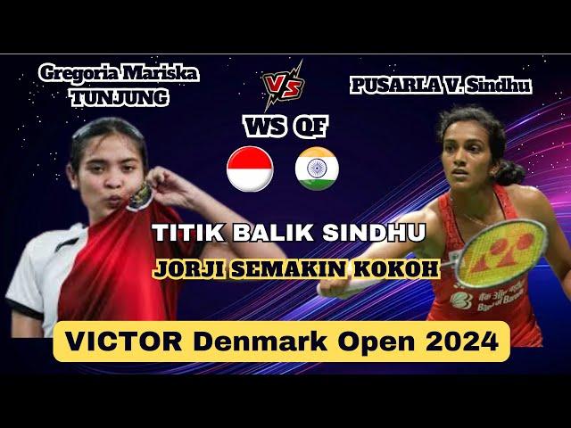 Gregoria Mariska TUNJUNG (INA) vs PUSARLA V. Sindhu (IND) | QF Denmark Open 2024