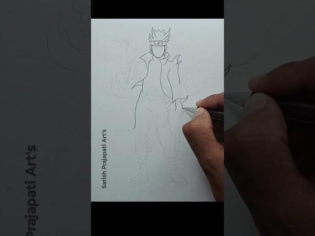 Speed Drawing Of Naruto Sage Of Six Paths  #anime #naruto #drawing