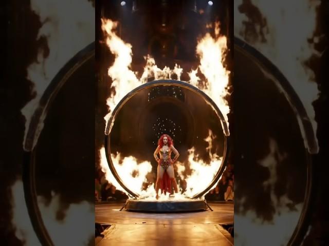 Epic Human-  Fire & Returns Dancing" Fusion Performance on TV Show  #simoncowell   #dance  #shorts