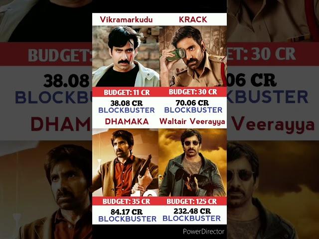 Vikramarkudu Vs Krack Vs Dhamaka Vs Waltair Veerayya Movie Comparison || Box Office Collection