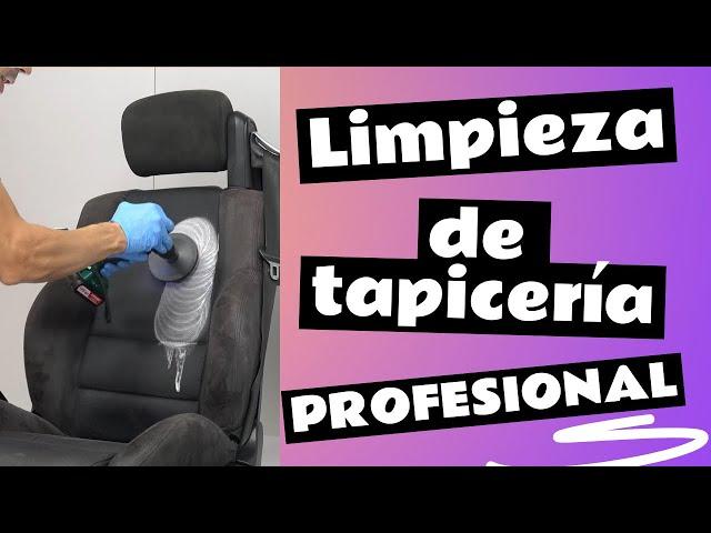 LIMPIEZA TAPICERIA COCHE de TELA Y ALCANTARA ADBL Pre-Spray PRO, Textile Rinse y cepillos Twister