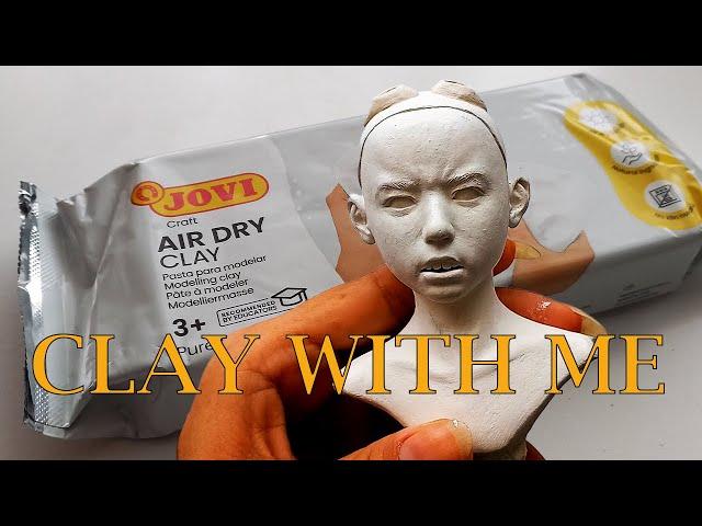 Clay with me️Jovi Air Dry Clay review ⭐Cozy vlog️