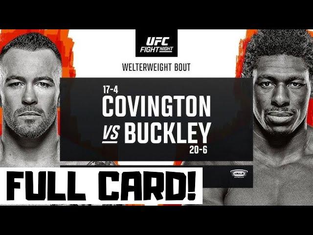 UFC Fight Night Covington vs Buckley Predictions & Full Card Breakdown - UFC Tampa Betting