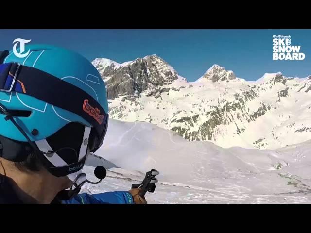 Graham Bell skis the Col Pers in Val d’Isère