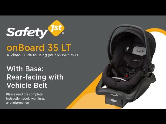 onBoard 35 LT With Base: Rear-facing with Vehicle Belt - Installation Video