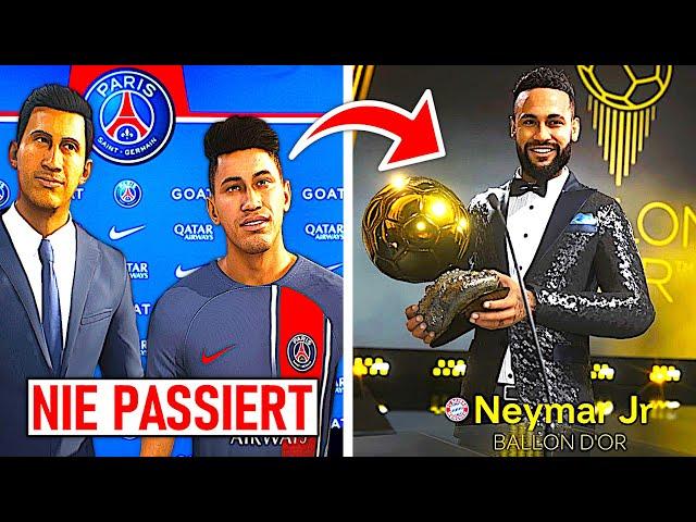 ICH RETTE DIE KARRIERE VON NEYMAR & ER GEWINNT 6 BALLON D'ORS !!!  EA FC 24 Karriere Simulation