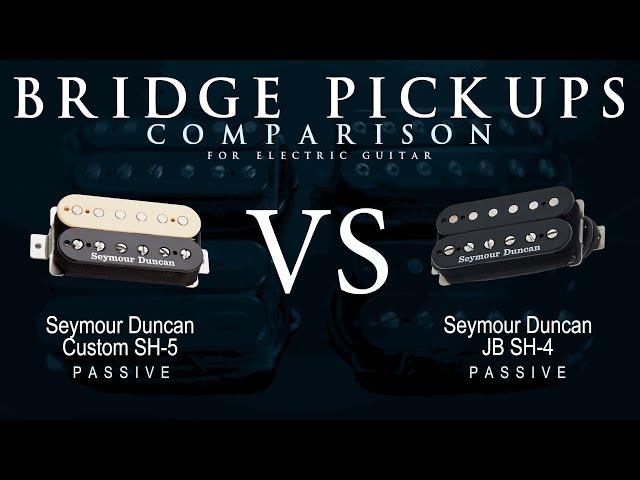 Seymour Duncan CUSTOM SH-5 vs JB SH-4 - Bridge Guitar Pickup Comparison Tone Demo