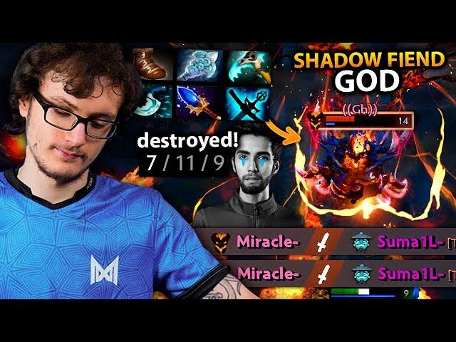 MIRACLE shows SUMAIL why he's called the SHADOW FIEND GOD of dota 2