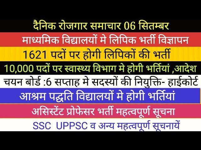 ऐडेड विद्यालयों मे लिपिक भर्ती आदेश जारी ।। शिक्षक भर्ती TGT PGT UPPSC BIG NEWS SSC ASST Professor