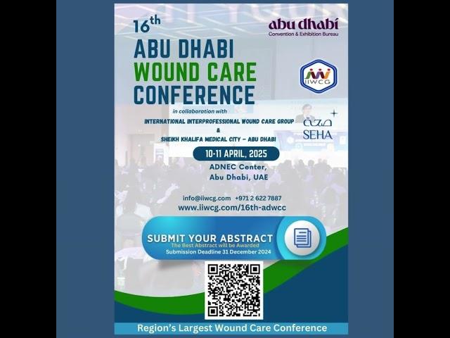 16th Abu Dhabi Wound Care Conference | 10-11 April 2025 | ADNEC -UAE