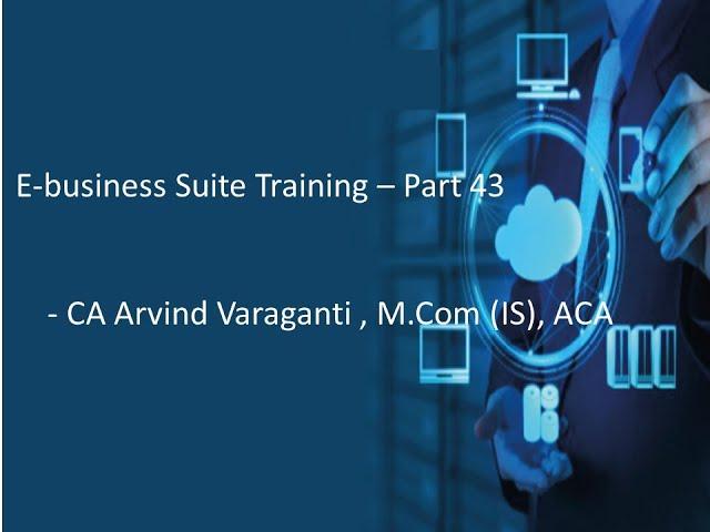 EBS Training Videos  Part 43 - AR- Creating Customer Receipts and Receipt Reversal