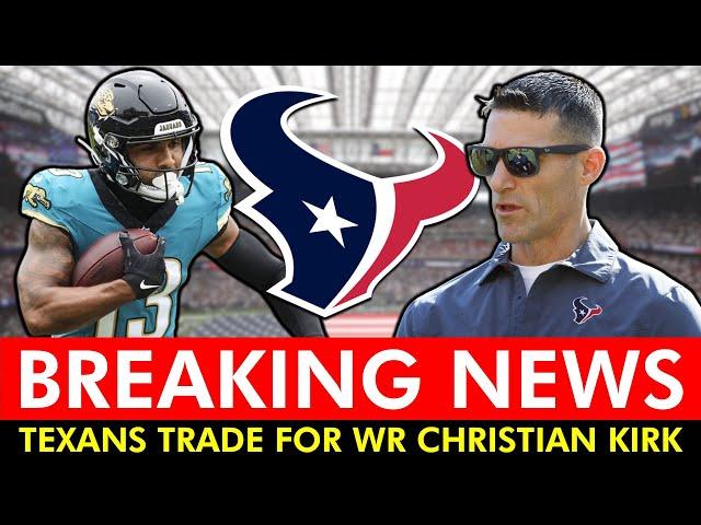 BREAKING Texans Trading For Jaguars Receiver Christian Kirk