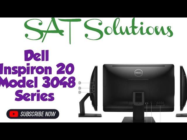 DELL All in One Inspiron 3048 Desktop PC Disassemble and Upgrade SSD 2023