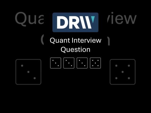 DRW Quant Interview Question