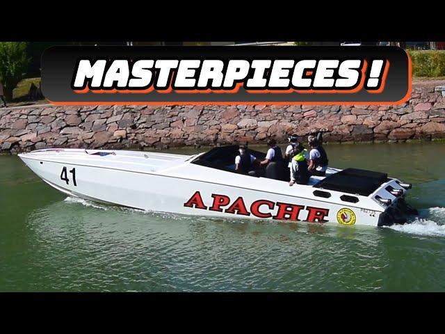 The Most Unique Powerboats in Europe. Insane Loud V8 Sounds