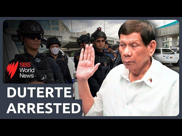 Rodrigo Duterte, former Philippine president arrested on ICC warrant