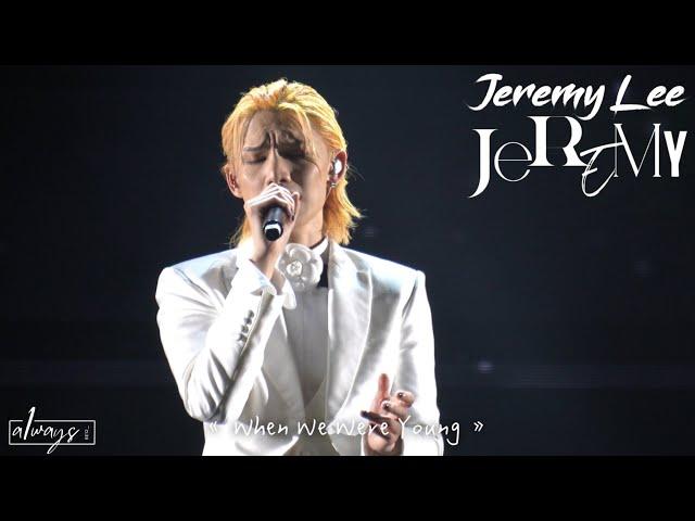 Jeremy Lee 李駿傑 "Moov Live夢想系” SOLO LIVE SHOW 2023 30/8《When We Were Young》Cover Adele