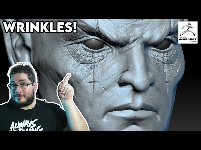 How to Sculpt Wrinkles? ZBrush Tutorial