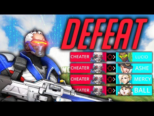 Spectating a CHEATER That Can't Win In Overwatch