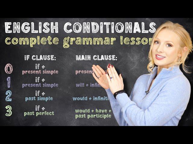 THE CONDITIONALS - 0,1,2 & 3 Conditionals& QUIZ - English Grammar Lesson (+ Free PDF & Quiz)