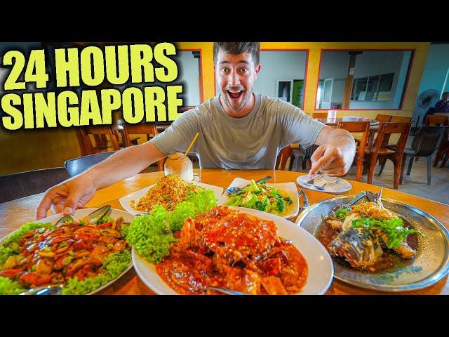 24 Hours of SINGAPORE Street Food  CHILLI CRAB at Singapore's ONLY Floating Restaurant!