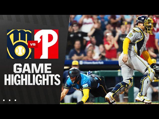 Brewers vs. Phillies Game Highlights (5/30/25) | MLB Highlights